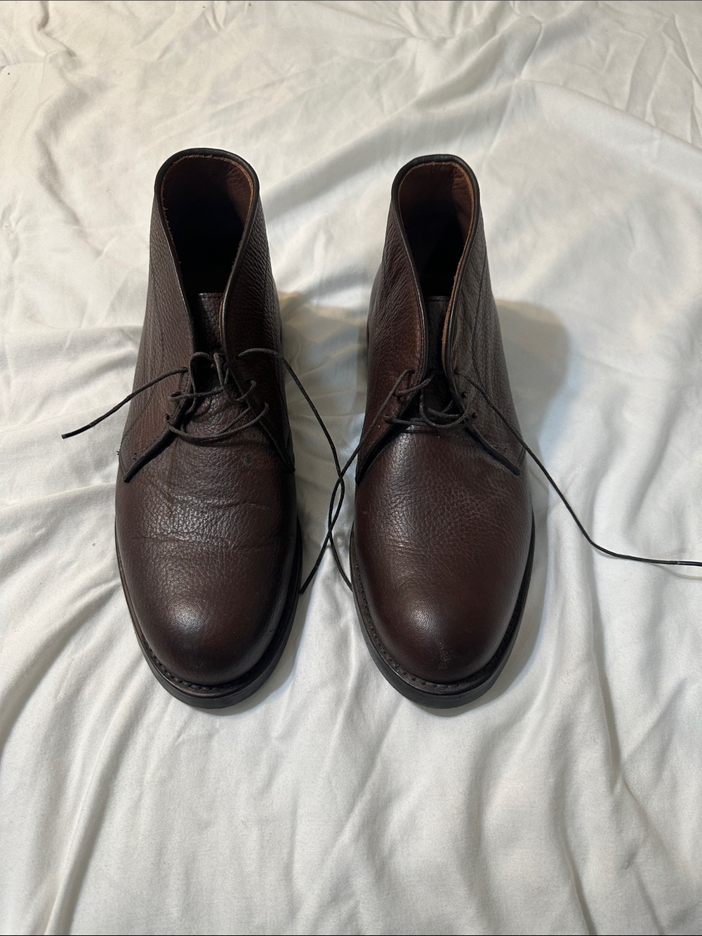 Allen Edmonds Dark Brown Leather Chukka Boots